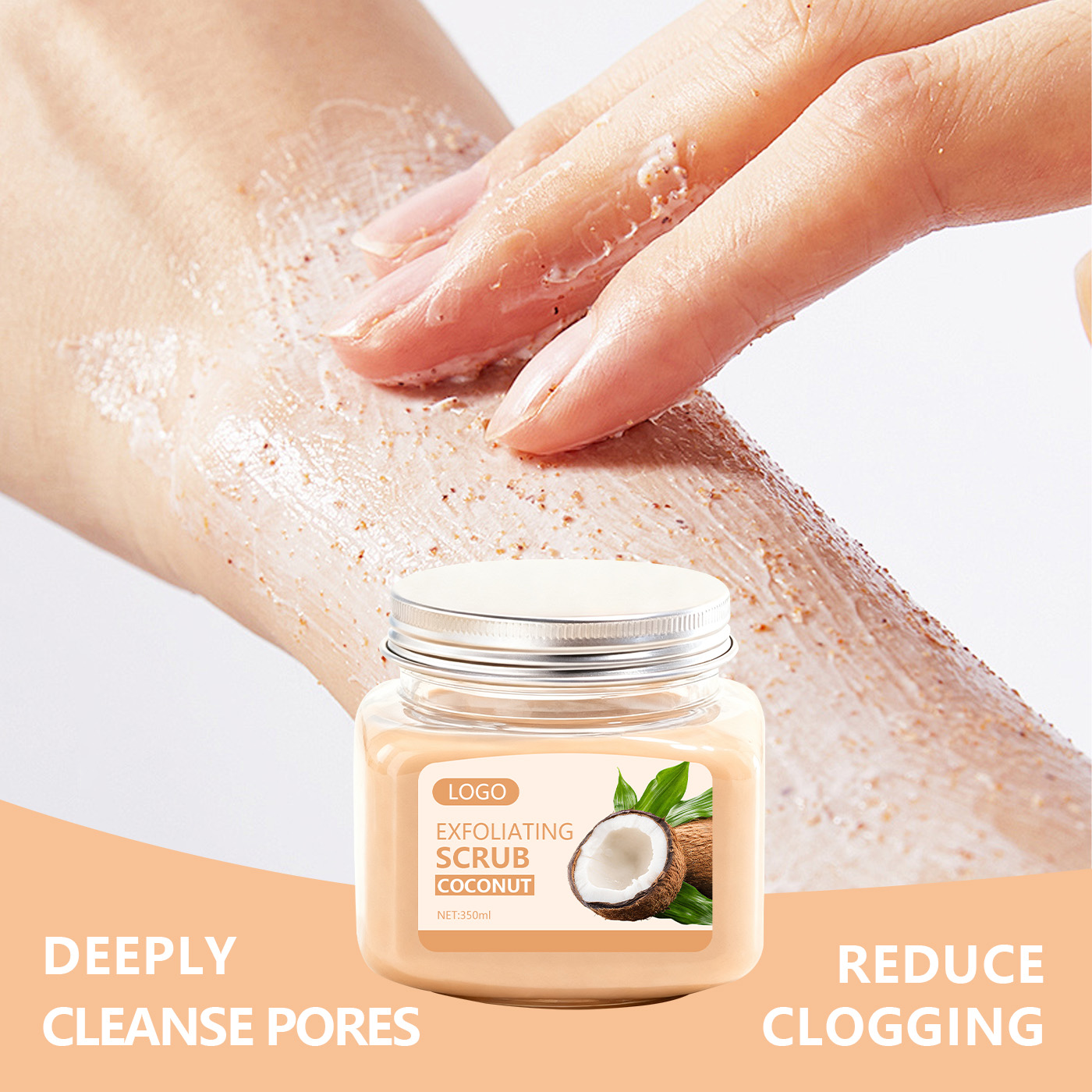 OEM Exfoliating Body Scrub – Natural Salt or Sugar Scrub for Smooth Skin, Cellulite Reduction & Deep Cleansing | Private Label Body Scrub for Brands - Image 5
