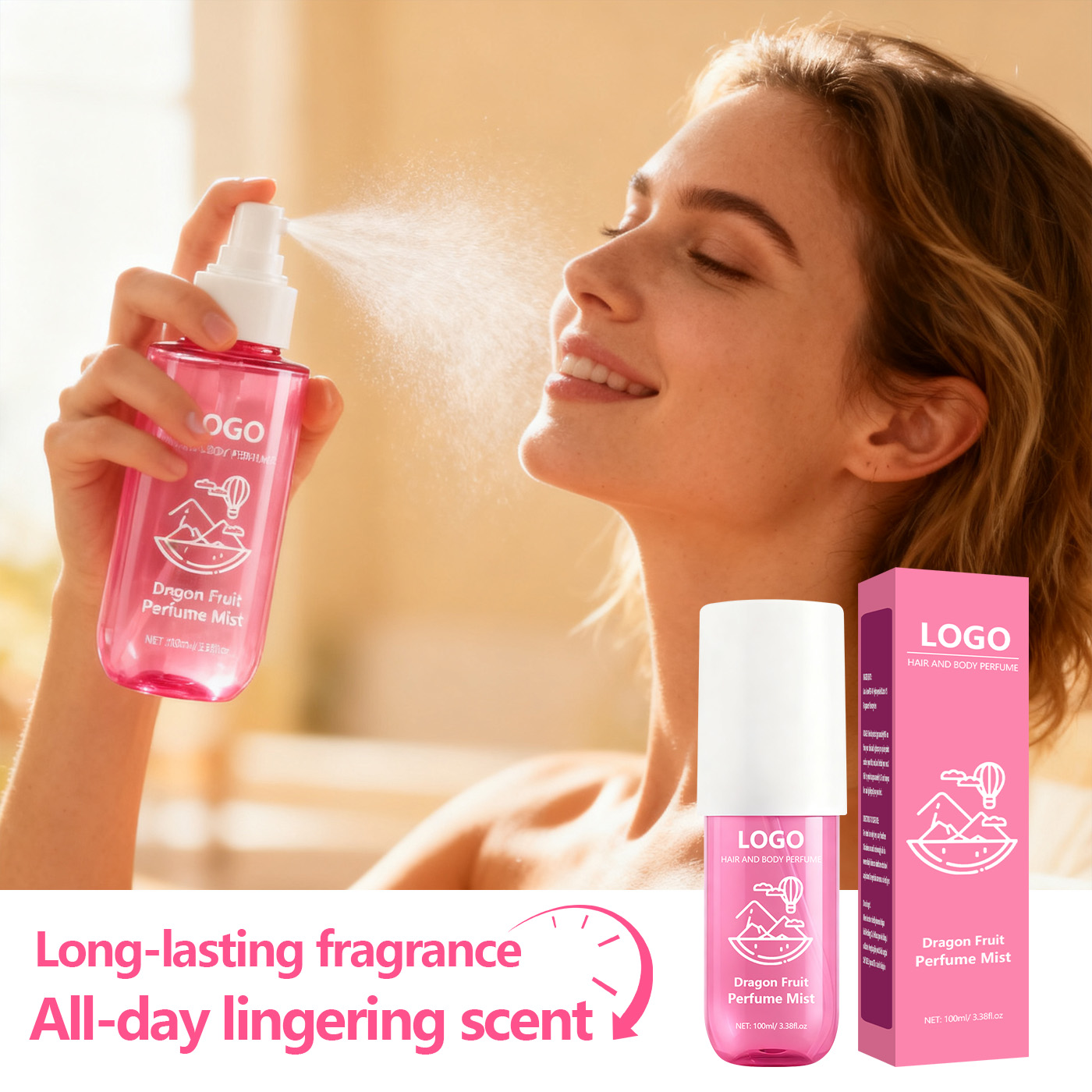 OEM Hair & Body Perfume – 2-in-1 Fine Fragrance Mist for Hair, Skin & Linen | Long-Lasting, Lightweight & Alcohol-Free | Private Label Scent for Brands - Image 2