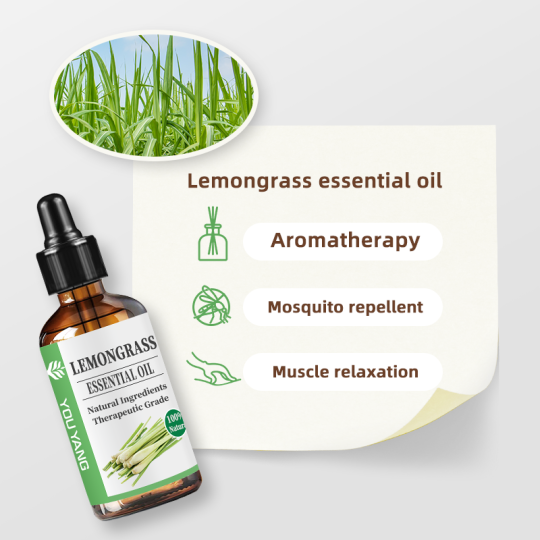OEM Lemongrass Essential Oil – 100% Natural Steam Distilled – For Skin Care, Massage, Aromatherapy & Hair Growth – Custom Label & Packaging