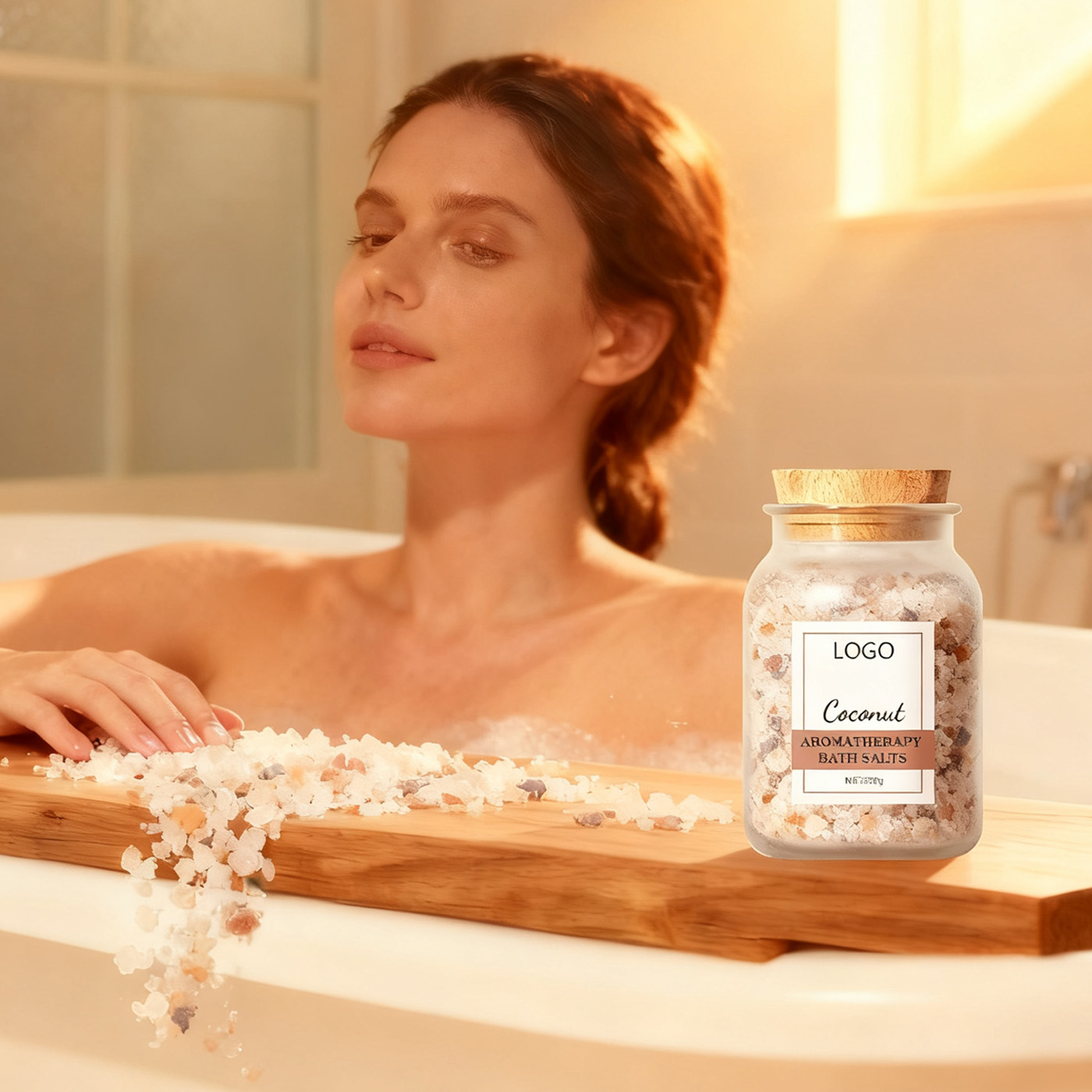 OEM Aromatherapy Bath Salts – Dead Sea & Epsom Salt Blend with Essential Oils for Muscle Relief, Stress Reduction & Sleep Support | Private Label Bath Salt for Brands - Image 2