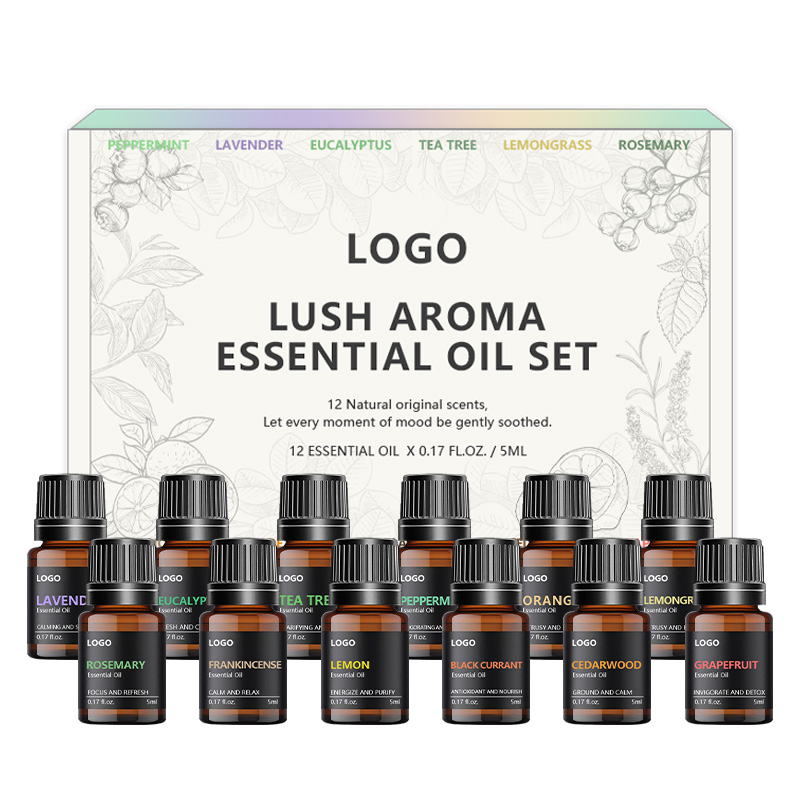 OEM 12 Aromatherapy Essential Oil Gift Set – 12x10ml Premium Blends for Sleep, Focus, Immunity & Home | Private Label Complete Starter Kit - Image 2