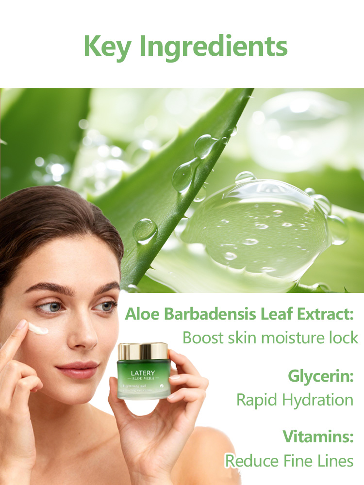 OEM Aloe Vera Brightening Eye Cream | Private Label - Image 4
