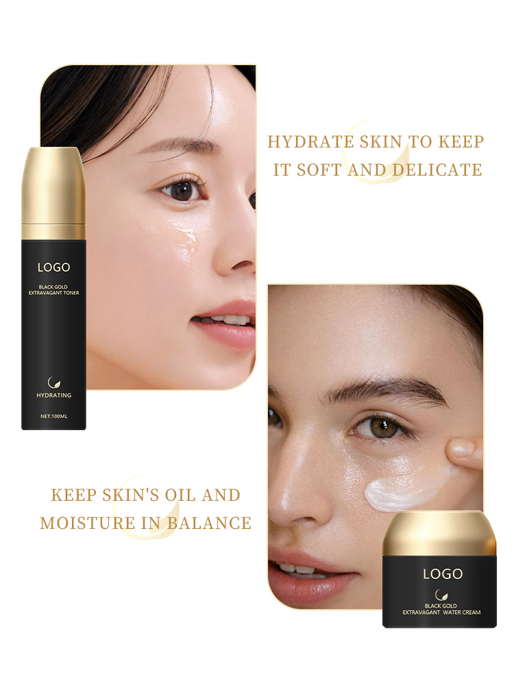 OEM Black Gold Skincare Set | Private Label - Image 2