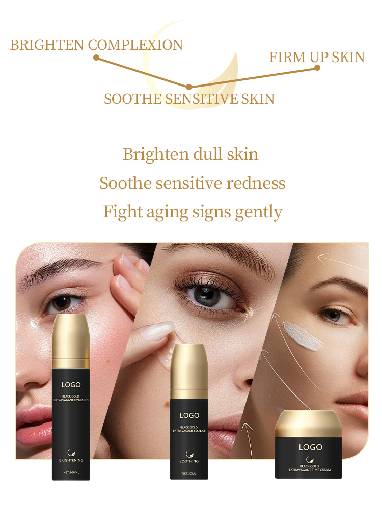 OEM Black Gold Skincare Set | Private Label - Image 3