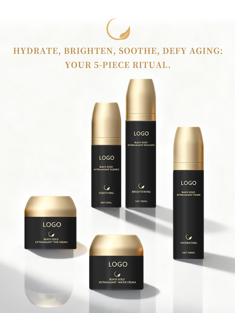 OEM Black Gold Skincare Set | Private Label - Image 6